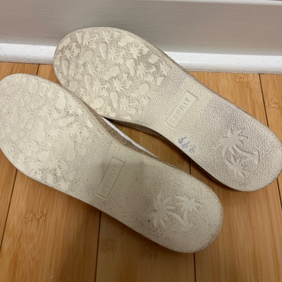 Esprit Nadine Classic Cream Beige Slip-On Shoes Espadrille Size 10 - Picture 9 of 9